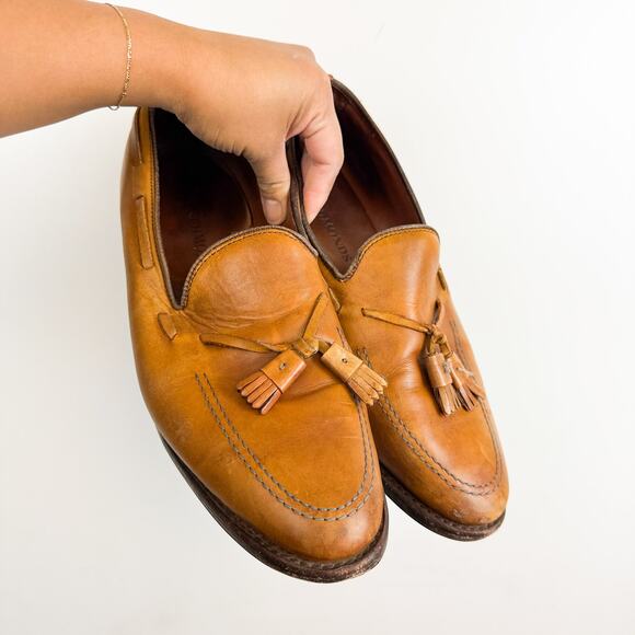 Allen Edmonds Grayson Tassel Loafers Tan Leather Shoes $425 - 9.5 main image 10